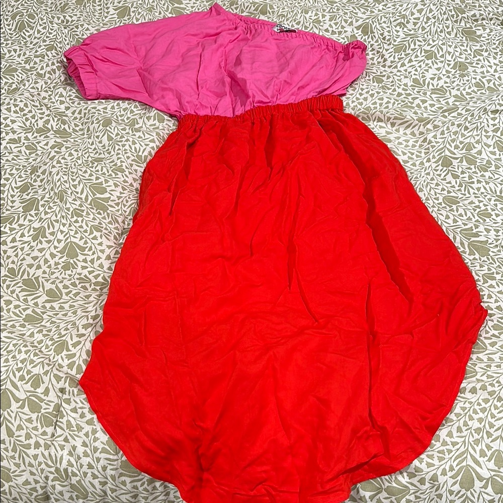 Rio Dress In Bubblegum Cherry CROSBY by Mollie Burch